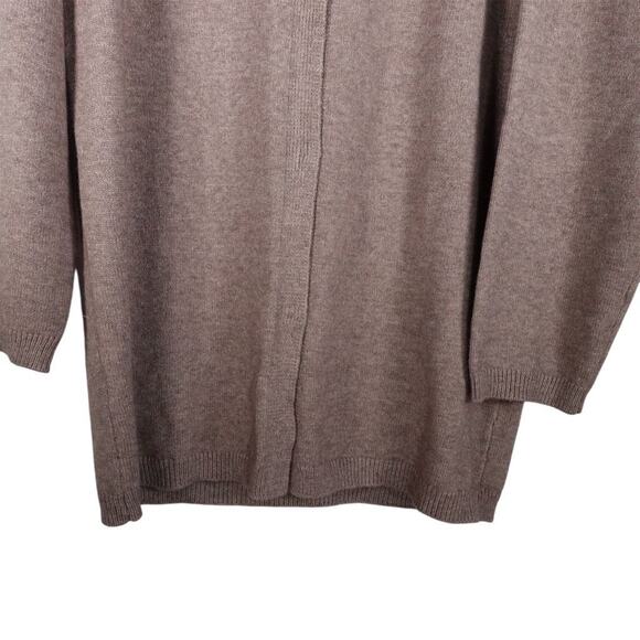 New Made with Love Women's Taupe Snap Front Cardigan Sweater Size Small - Picture 3 of 9